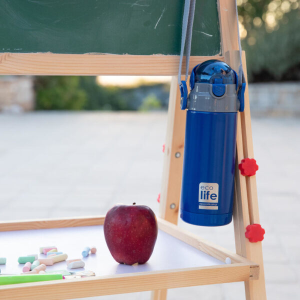 ECOLIFE ΜΕΤΑΛΛΙΚΟ ΘΕΡΜΟΣ ΠΑΙ∆ΙΚΟ 400ml- NAVY BLUE - Image 3