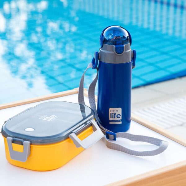 ECOLIFE ΜΕΤΑΛΛΙΚΟ ΘΕΡΜΟΣ ΠΑΙ∆ΙΚΟ 400ml- NAVY BLUE - Image 2