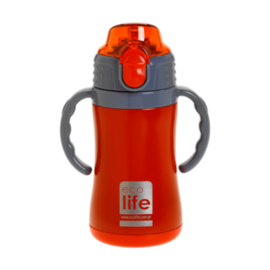 ECOLIFE ΜΕΤΑΛΛΙΚΟ ΘΕΡΜΟΣ ΠΑΙ∆ΙΚΟ 300ml -ΚΟΚΚΙΝΟ