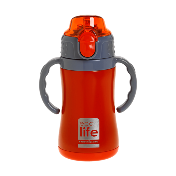 ECOLIFE ΜΕΤΑΛΛΙΚΟ ΘΕΡΜΟΣ ΠΑΙ∆ΙΚΟ 300ml -ΚΟΚΚΙΝΟ