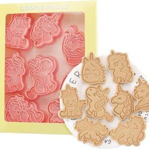 Sandwich/Cookie Cutters Set, Unicorns – 8τμχ