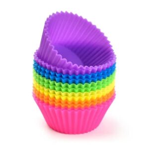 Μίνι Φορμάκια Σιλικόνης Rainbow 12τμχ