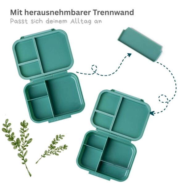 LEKKABOX Mini Classic – Lunchbox with 3 compartments – Forest - Image 2