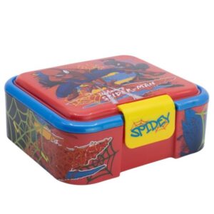 Δοχείο Φαγητού Πλαστικό με 3 Χωρίσματα – Spiderman Target Moving