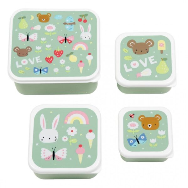 Σετ 4 Δοχεία Φαγητού Lunch & Snack Box Set Joy - Image 2