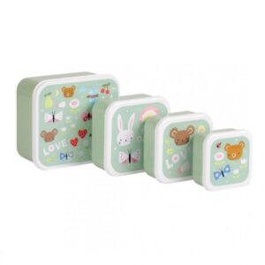 Σετ 4 Δοχεία Φαγητού Lunch & Snack Box Set Joy