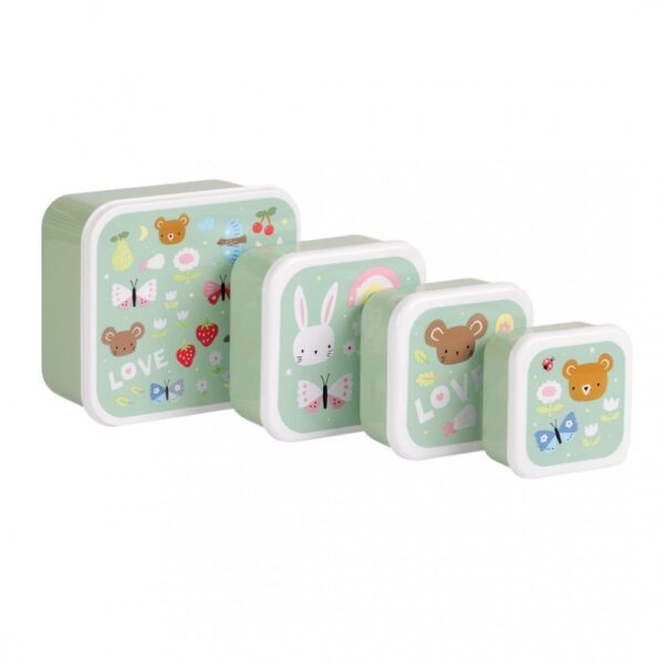 Σετ 4 Δοχεία Φαγητού Lunch & Snack Box Set Joy