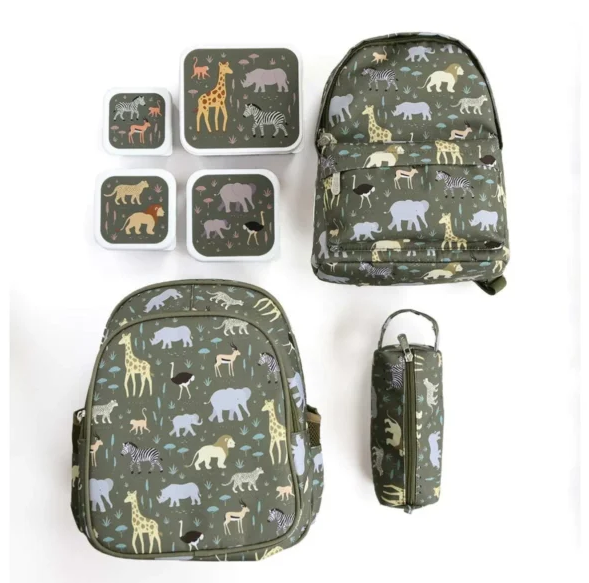 Σετ 4 δοχεία φαγητού Lunch & Snack Box Savannah – A little lovely company - Image 4