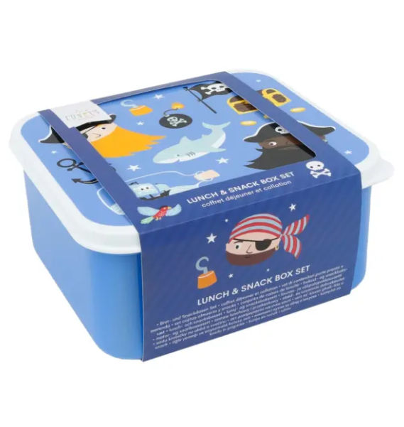 A little lovely company: Σετ 4 δοχεία φαγητού Lunch & Snack Box -Pirates - Image 4
