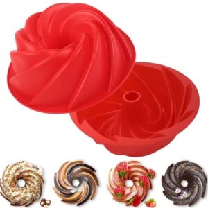 Φόρμα Σιλικόνης Cake Twister Γαλάζιο/Κόκκινο 19cm