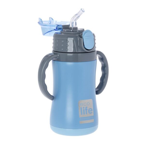 ECOLIFE ΜΕΤΑΛΛΙΚΟ ΘΕΡΜΟΣ ΠΑΙ∆ΙΚΟ 300ml-ΜΠΛΕ - Image 2