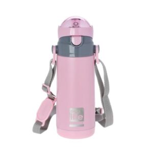 ECOLIFE ΜΕΤΑΛΛΙΚΟ ΘΕΡΜΟΣ ΠΑΙ∆ΙΚΟ 400ml – ΡΟΖ