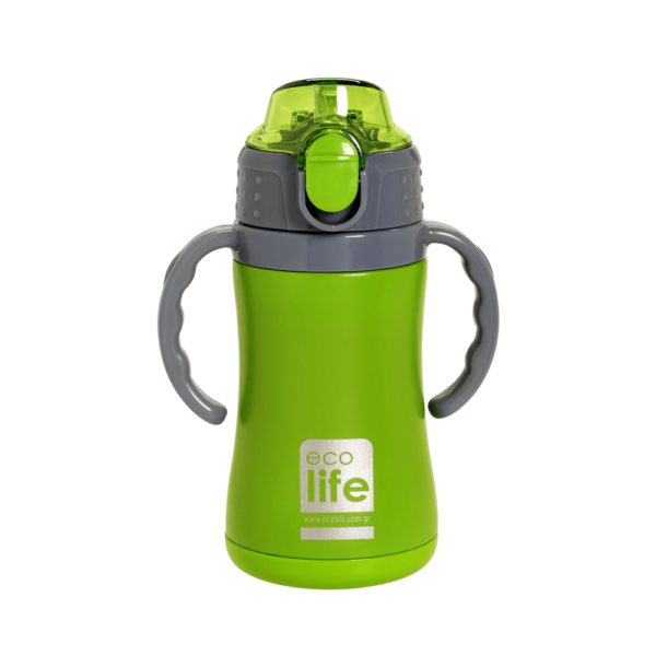 ECOLIFE ΜΕΤΑΛΛΙΚΟ ΘΕΡΜΟΣ ΠΑΙ∆ΙΚΟ 300ml-GREEN
