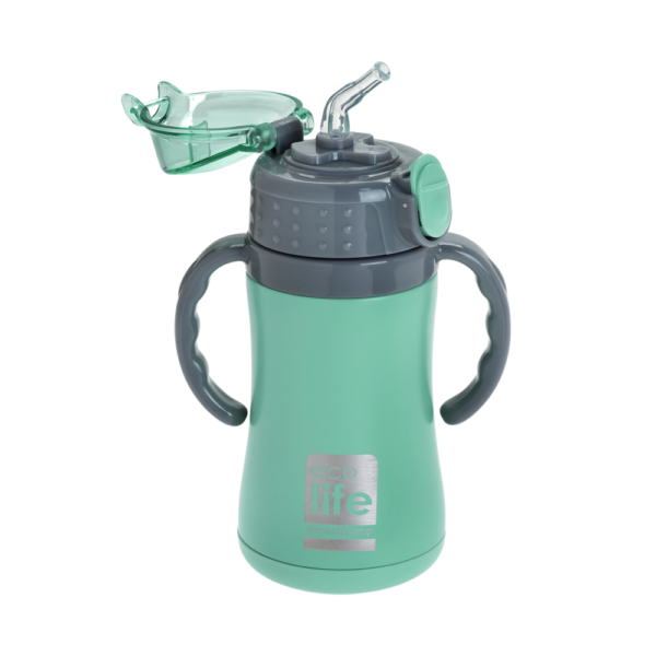 ECOLIFE ΜΕΤΑΛΛΙΚΟ ΘΕΡΜΟΣ ΠΑΙ∆ΙΚΟ 300ml-ΜΕΝΤΑ - Image 2