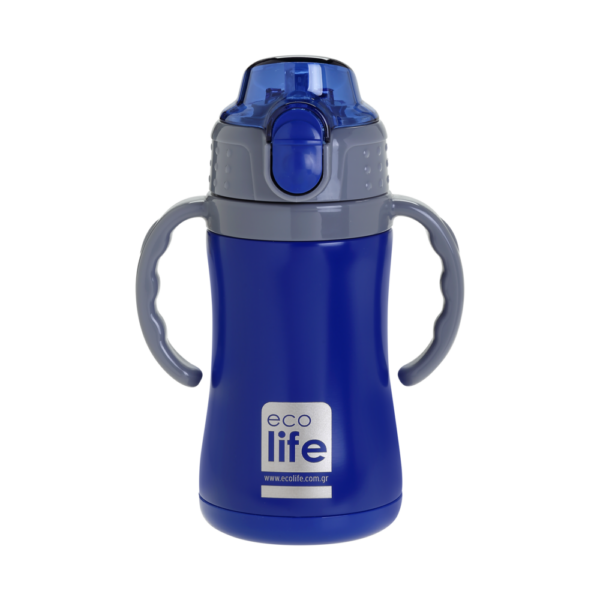 ECOLIFE ΜΕΤΑΛΛΙΚΟ ΘΕΡΜΟΣ ΠΑΙ∆ΙΚΟ 300ml- NAVY BLUE