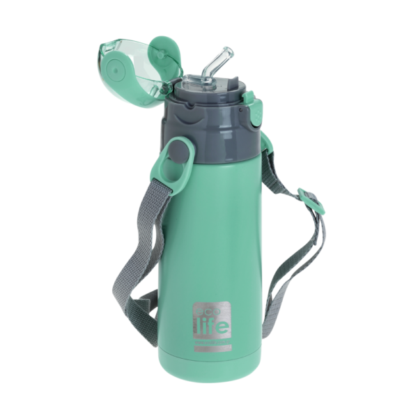 ECOLIFE ΜΕΤΑΛΛΙΚΟ ΘΕΡΜΟΣ ΠΑΙ∆ΙΚΟ 400ml-ΜΕΝΤΑ - Image 2