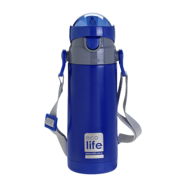 ECOLIFE ΜΕΤΑΛΛΙΚΟ ΘΕΡΜΟΣ ΠΑΙ∆ΙΚΟ 400ml- NAVY BLUE