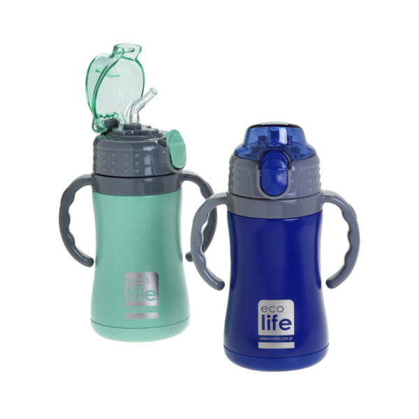ECOLIFE ΜΕΤΑΛΛΙΚΟ ΘΕΡΜΟΣ ΠΑΙ∆ΙΚΟ 300ml- NAVY BLUE - Image 3
