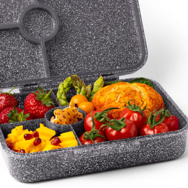 Lekkabox Glamour Lunchbox 4 sections – Black Glitter - Image 7