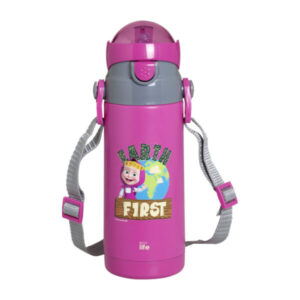 Ecolife Kids Thermos ‘Masha – Earth First’ 400ML (magenta)