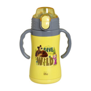 Ecolife Kids Thermos ‘Masha – Save The Wild’ 300ML (yellow)