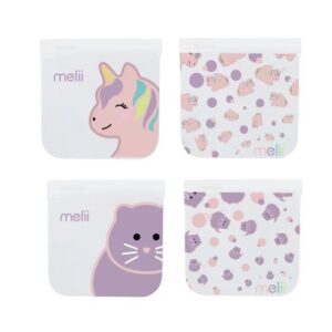 Melii Unicorn/Cat Snack Bags – Επαναχρησιμοποιούμενα Τσαντάκια