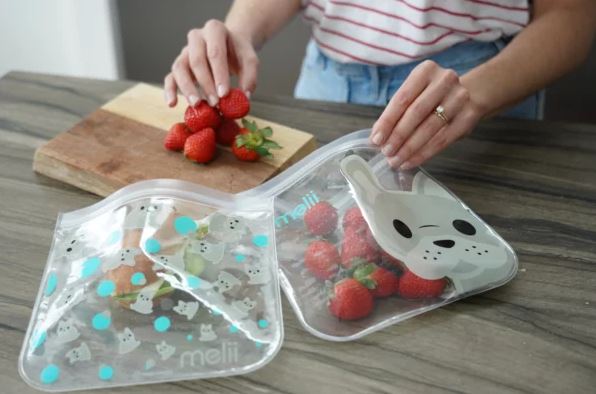 Melii Bulldog/Shark Snack Bags – Επαναχρησιμοποιούμενα Τσαντάκια - Image 7