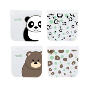 Melii Bear/Panda Snack Bags – Επαναχρησιμοποιούμενα Τσαντάκια