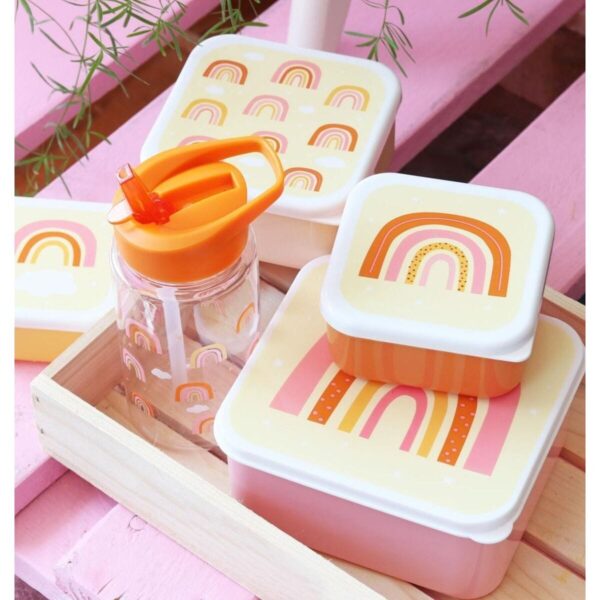 Σετ 4 δοχεία φαγητού Lunch & Snack Box Rainbows - Image 3