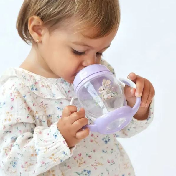 Ποτήρι Εκπαιδευτικό 270ml Kiokids Lavender Bunny - Image 2