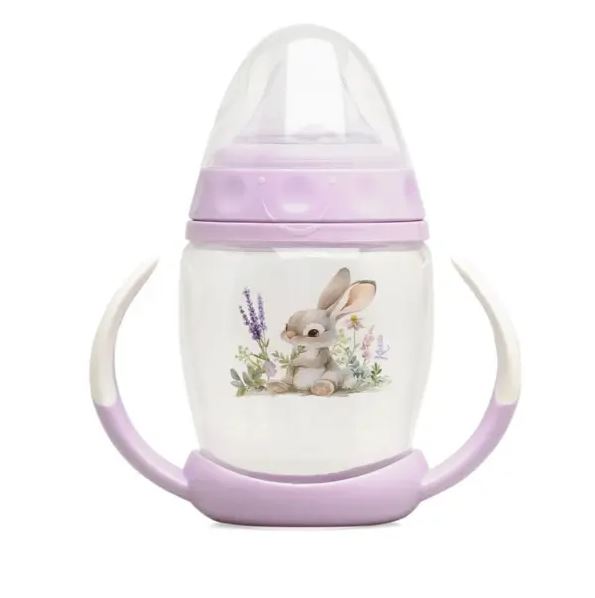 Ποτήρι Εκπαιδευτικό 270ml Kiokids Lavender Bunny - Image 3