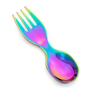LEKKABOX Spork 10cm – Rainbow
