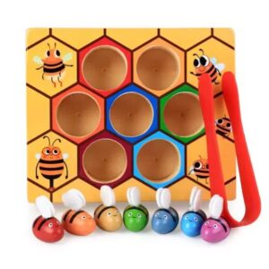 Wooden Toy Bees – Παιχνίδι Λεπτής Κινητικότητας Μέλισσες