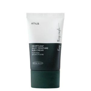 Anua Heartleaf Silky Moisture Sun Cream Αντηλιακή κρέμα για ευαίσθητο δέρμα SPF50+ PA++++ 50ml