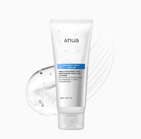 Anua Hyaluronic Acid 8+ Squalane Moisturizing Gentle Gel Cleanser 150ml