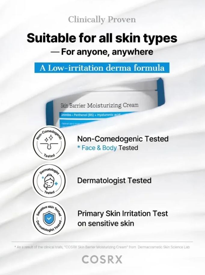 Cosrx Skin Barrier Moisturizing Cream Ενυδατική κρέμα με κηραμίδια και πανθενόλη 450ml - Image 2