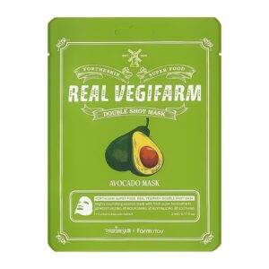 Fortheskin Super Food Real Vegifarm Double Shot Mask Avocado 23ml