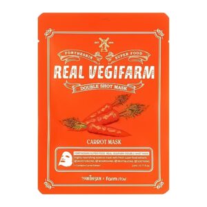 Fortheskin Super Food Real Vegifarm Double Shot Mask Carrot 23ml