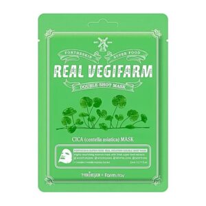 Fortheskin Super Food Real Vegifarm Double Shot Mask Cica 23ml