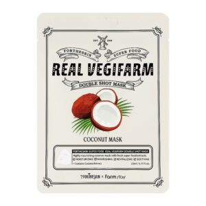 Fortheskin Super Food Real Vegifarm Double Shot Mask Coconut 23ml
