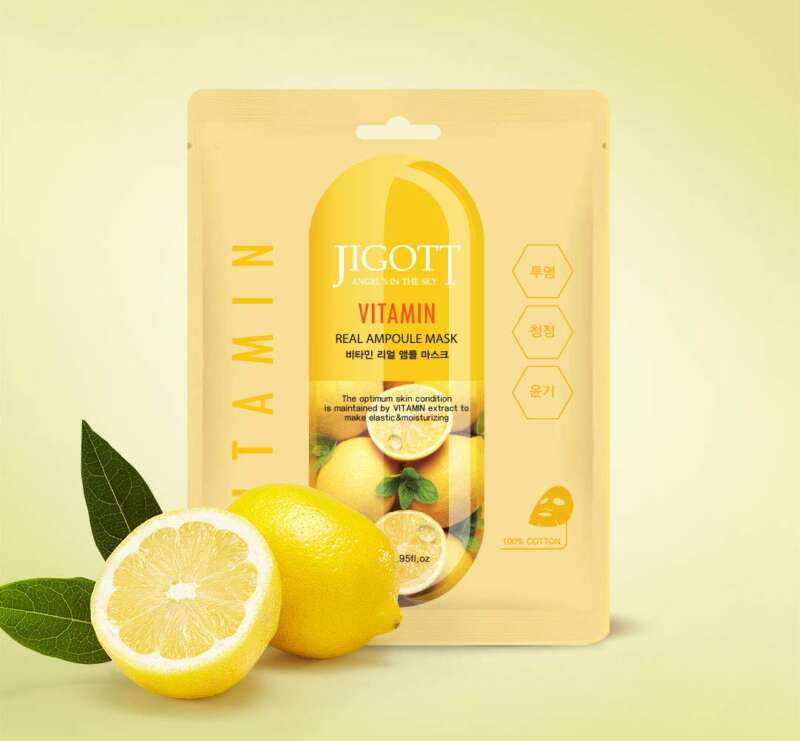 Jigott Vitamin Real Ampoule Mask 27ml - Image 2