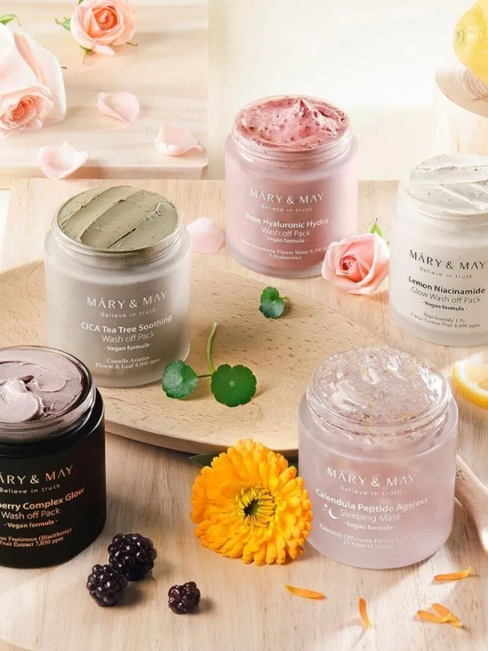 Mary & May Calendula Peptide Ageless Sleeping Mask – Μάσκα νυκτός με πεπτίδια για αντιγηρανση 110g - Image 2