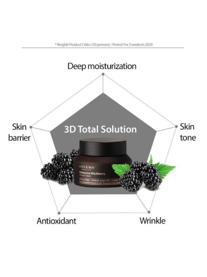 Mary & May Idebenone Blackberry Intense Cream (Travel Size – MINI) 12gr - Image 3