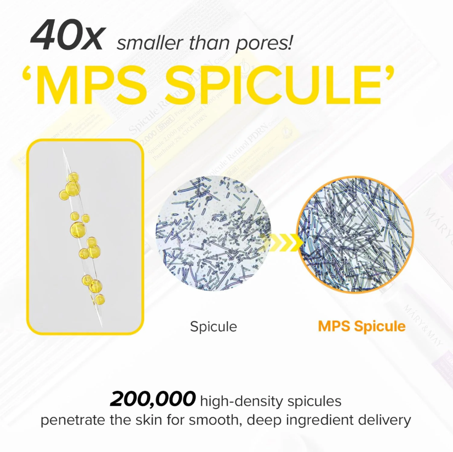 Mary & May Spicule Retinol PDRN Cream – Κρέμα Αναγέννησης για Πόρους, Ρυτίδες & Ομοιόμορφη Όψη 15g - Image 4
