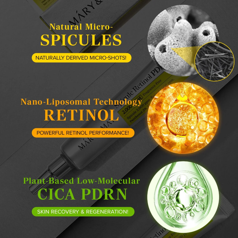 Mary & May Spicule Retinol PDRN Cream – Κρέμα Αναγέννησης για Πόρους, Ρυτίδες & Ομοιόμορφη Όψη 15g - Image 8