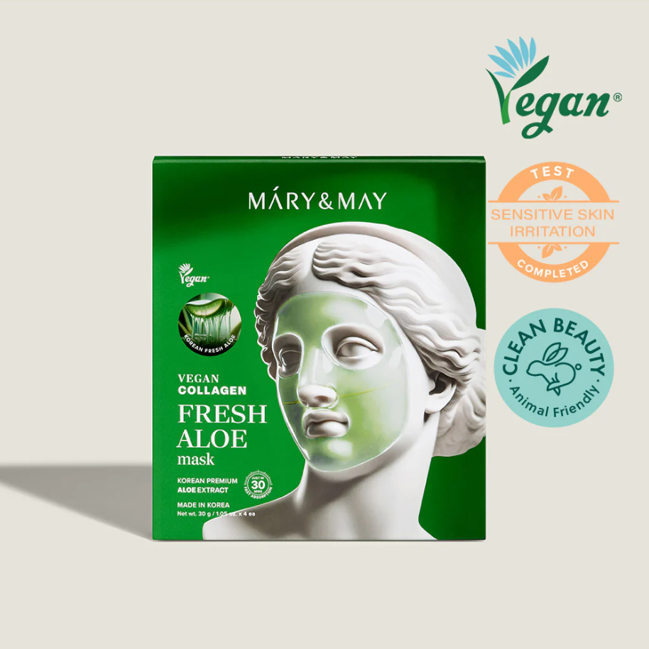Mary & May Vegan Collagen Fresh Aloe Mask 30g