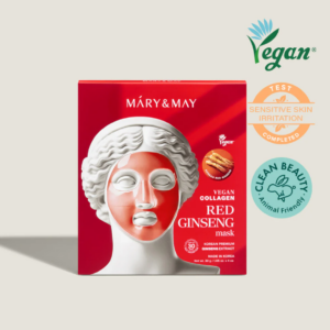Mary & May – Vegan Collagen Red Ginseng Mask – 30g