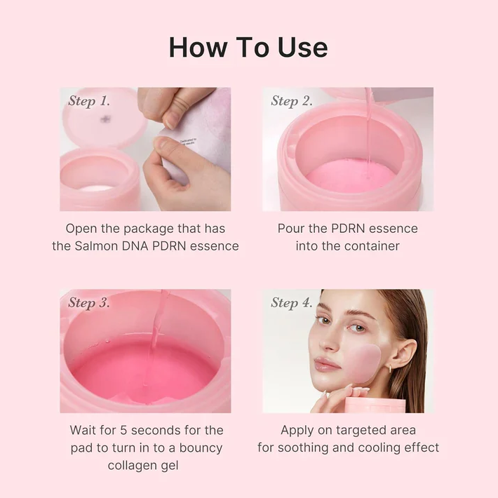 Medicube PDRN Pink Collagen Toning Gel Toner Pad – Επιθέματα εντατικής ενυδάτωσης, σύσφιξης & λάμψης 70 pcs - Image 7