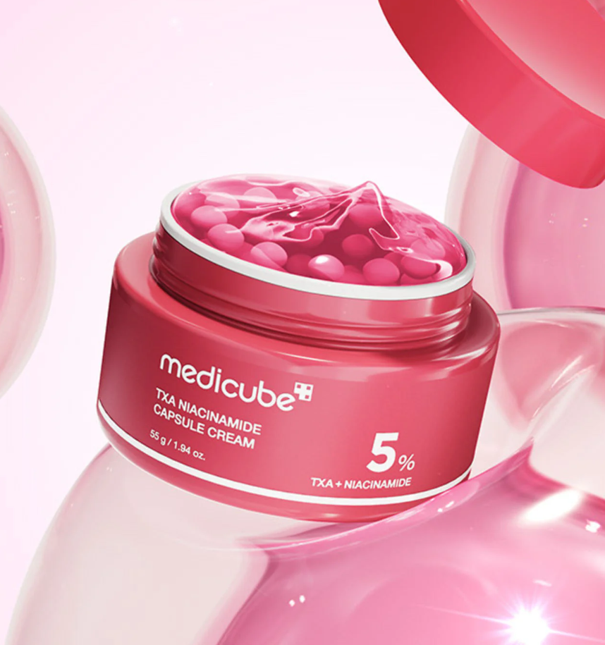 Medicube TXA Niacinamide Capsule Cream – Κρέμα για δυσχρωμίες, σημάδια ακμής & ανομοιόμορφη υφή 55gr - Image 3