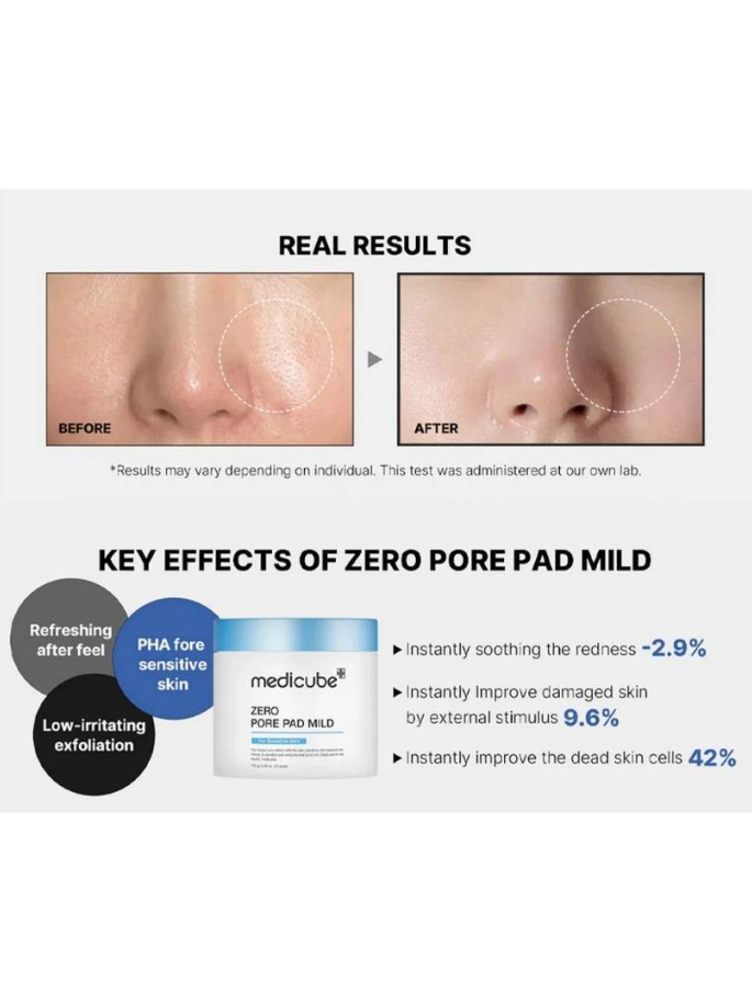 Medicube Zero Pore Pad Mild Απολεπιστικά δισκία για ευαίσθητο δέρμα - Image 4
